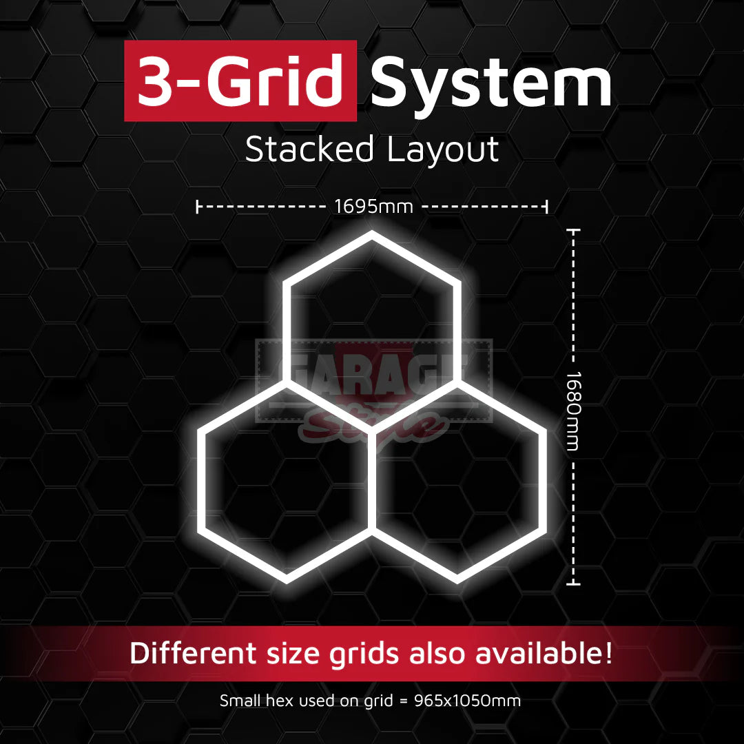 Hexagon Lichtsystem 3 Grid