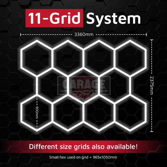Hexagon Lichtsystem 11 Grid