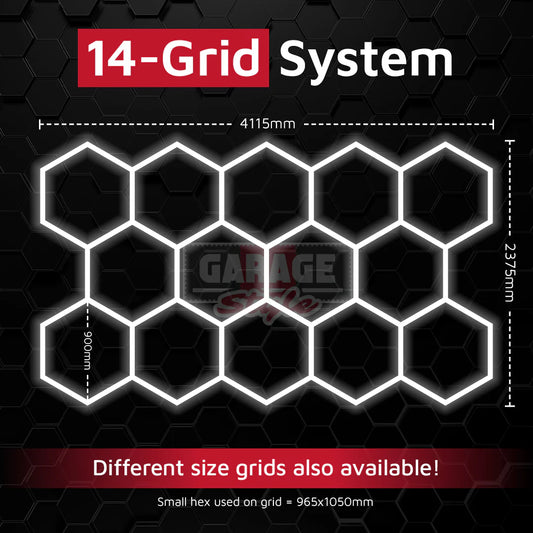 Hexagon Lichtsystem 14 Grid