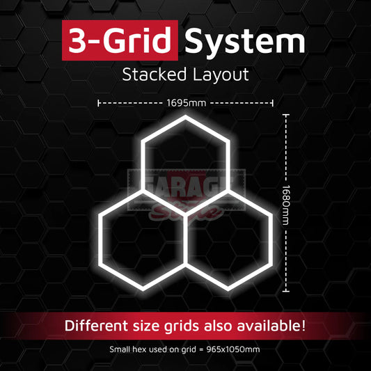 Hexagon Lichtsystem 3 Grid