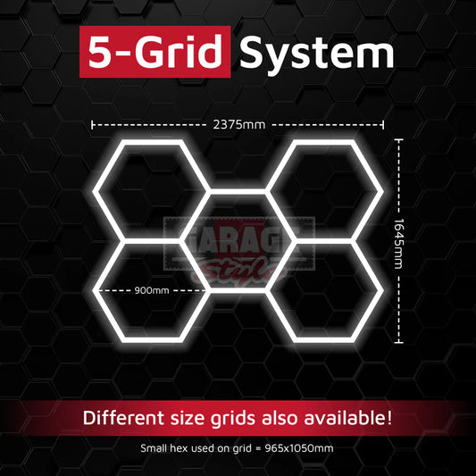 Hexagon Lichtsystem 5 Grid