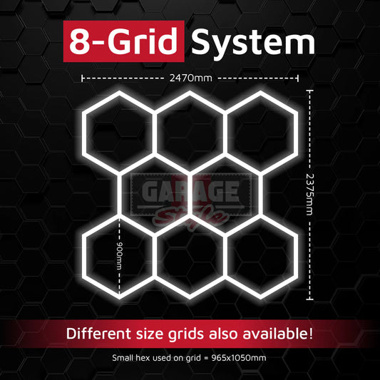 Hexagon Lichtsystem 8 Grid